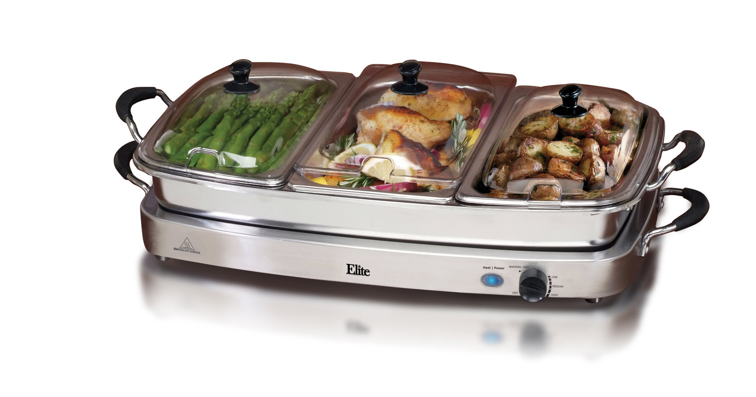 Elite by MaxiMatic Platinum Deluxe 7.5 Qt. Stainless Steel Electric